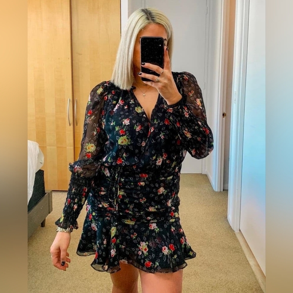 🔴SALE! VERONICA BEARD FLORAL DRESS NWOT - Picture 6 of 9